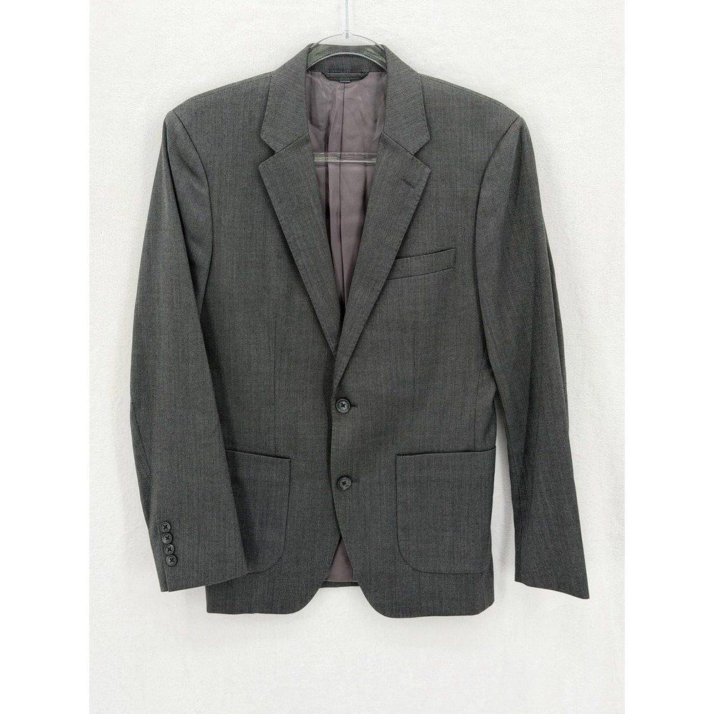 Bonobos Suit Jacket Mens 36R Gray Slim Fit Stretch Preppy Office Blazer Flexo